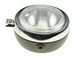 Lampe rund chrom/schwarz, 13cm ohne Schalter, Sachs/Puch ect.