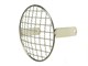 Lampengitter chrom rund, (Ø 13 cm), vorne