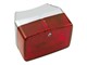 Phare arrière Puch/Sachs/MBK/PEUGEOT (ULO), chromé, vitre rouge