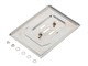 Support de plaque d'immatriculation INOX, cyclo/boguets...