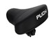 Selle (modèle fin) avec inscription PUCH, noir/blanche universelle