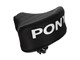 Selle (surélevée) avec inscription PONY, noir/blanche universelle