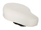 Selle (modèle fin) avec inscription PUCH, blanche/noir universelle