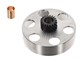 Cloche d'embrayage MBR Racing/KTM court 19dents hélicoïdale, Puch E50