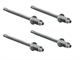 Jeu de goujons carter/cylindre renforcé M6, pour kit Italkit Puch E50