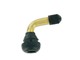 Valve tubeless coudée 90° noir, pour jante alu
