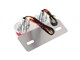 Support de plaque arrière Custom Dragster 21/5W homologué CE, universel