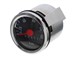 Tacho 100 km/h - Ø 48mm, Zifferblatt schwarz / chrom, mit Beleuchtungsschlitz