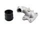 Pipe d'admission libre 21mm, avec manchon souple, moteur scooter 50cc Peugeot vertical