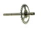 Axe de pédalier 220mm 28 dents, vélomoteurs motobecane / MBK 40/50/51