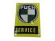 Blechschild "Puch Service" gelb