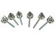Set de vis chrome ECO (6pcs) pour cache lateraux, vélomoteurs Puch Maxi S