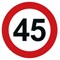 Aufkleber, 45km/h