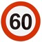 Aufkleber, 60km/h