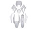 Carrosserie platiques Derbi Senda DRD 8pcs dès 2011, blanc brillant