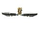 Clignotant universel Replay mini triangle transparent/carbone, universel 12V