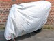 Housse de protection grande scooter/moto polyester (ELASTIQUES + SANGLE + OEILLETS) (230x100x125cm)