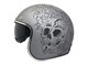 Jethelm Le Mans "Skull & Roses" grau, Grösse XS