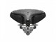 Selle vélomoteur Tabor Heavy Duty, cuir véritable noir