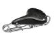 Selle vélomoteur universelle Tabor Heavy Duty, en cuir véritable, noir