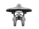 Selle vélomoteur universelle Tabor Heavy Duty, en cuir véritable, noir