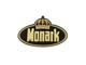 Aufkleber "Monark" schwarz/gold