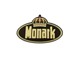 Aufkleber "Monark" schwarz/gold