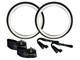 Set de pneus 2 1/4 - 19" Horng Fortune F853 à flancs blancs