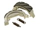 Machoires de frein AKOA Racing Ø 80x18mm rainurées LELEU, vélomoteurs Puch, Peugeot, KTM, Honda, Kreidler