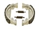Machoires de frein AKOA Racing Ø 80x18mm rainurées LELEU, vélomoteurs Puch, Peugeot, KTM, Honda, Kreidler