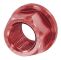 Écrou axe de roue M12 x 1.25mm alu rouge (1 pcs)