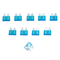 Kit fusibles (10pcs) plats 15A