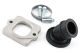 Pipe d'amission POLINI Evolution 360°carbu Mikuni scooter Piaggio 50cc 2T, (connexion Ø 30 mm)