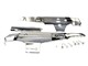 Rahmenverkleidungs Set Puch Maxi S Chrom