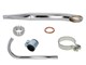 Pot d'échappement latéral Ø28/60mm chromé, vélomoteurs Sachs 502