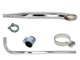 Pot d'échappement latéral Ø28/60mm chromé, moteur vélomoteurs Sachs 503