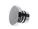 Tankdeckel Puch Maxi eckig Alu Chrom, mit Puch Logo