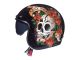 Jethelm Le Mans 2 SV "Skull & Roses A1" schwarz, Grösse XXL