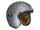 Casque JET ouvert Le Mans "Skull & Roses" gris, Taille : XXL