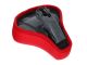 Selle (surélevée) rouge avec inscription PUCH, universelle