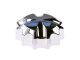 Bouchon de réservoir M45x1.5 alu chrome " Iron Cross ", vélomoteurs Schs, Hercules, Pony, Allegro..