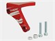 Support renfort pour levier d'embrayage au carter, alu rouge, moto 50cc MBK X-Power / Yamaha TZR 50 / Rieju 50