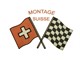 Autocollant stickers de réservoir transparent "montage Suisse", vélomoteurs Puch Tigra / Sachs Caravelle