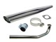 Sportauspuff chrom Custom Puch Velux X30 (Boss Demper)