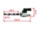 Robinet d'essence M10x1mm droit, levier plastique, universel vélomoteurs, motos...