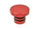 Bouchon de réservoir CNC (12 facettes), alu rouge, vélomoteur Puch Maxi