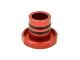 Bouchon de réservoir CNC (12 facettes), alu rouge, vélomoteur Puch Maxi