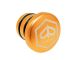 Bouchon de réservoir d'essence alu orange rond (logo Piaggio), vélomoteurs Piaggio Ciao