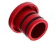 Tankdeckel "rot" alu Piaggio Ciao rund (Piaggio Logo)