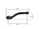 Paire de manivelle de pédalier (qualité 1A) noir 146mm, universelles vélomoteurs